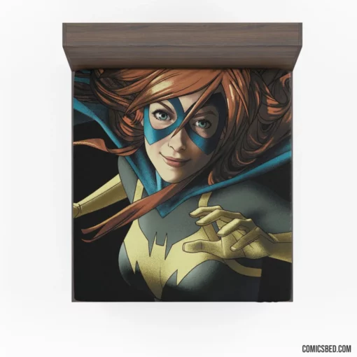 Batgirl Aqua Eyes DC Heroine Comic Fitted Sheet 1