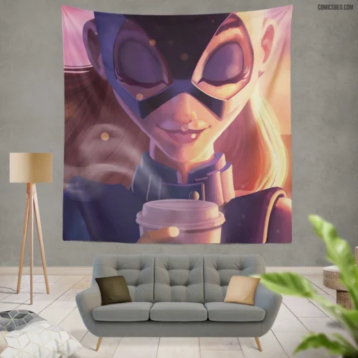 Batgirl DC Courageous Heroine Comic Wall Tapestry