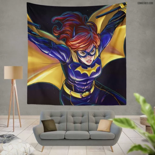 Batgirl DC Daring Defender Comic Wall Tapestry