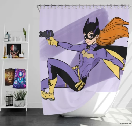 Batgirl DC Dynamic Heroine Comic Shower Curtain