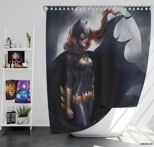 Batgirl DC Empowered Heroine Comic Shower Curtain