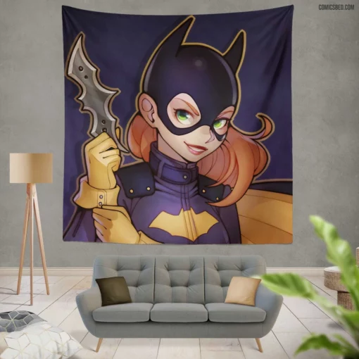 Batgirl DC Empowering Avenger Comic Wall Tapestry