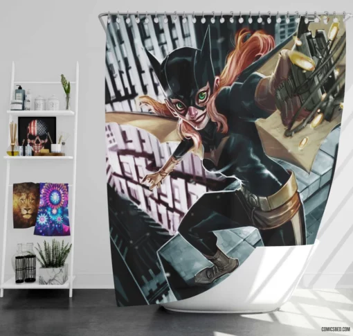 Batgirl DC Fearless Protector Comic Shower Curtain