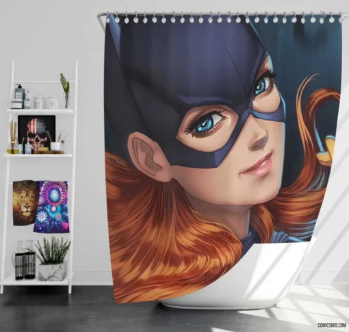 Batgirl DC Heroic Oracle Comic Shower Curtain