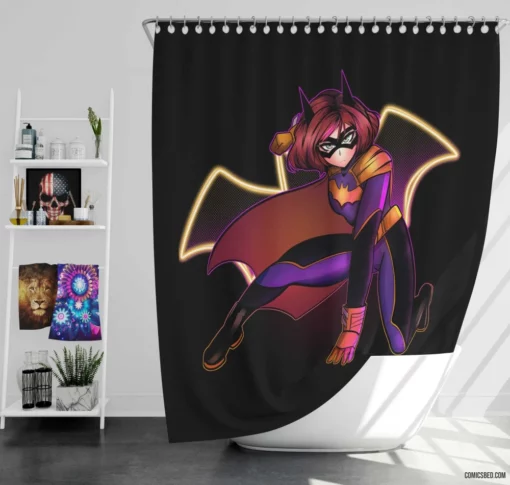 Batgirl DC Heroic Vigilante Comic Shower Curtain