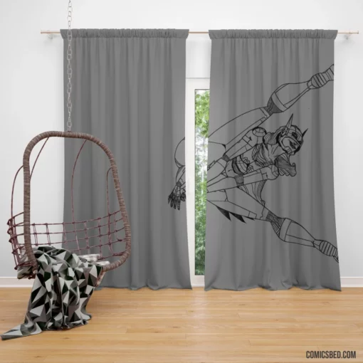 Batgirl Gotham Courageous Heroine Comic Curtain