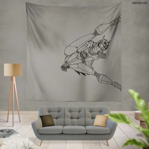 Batgirl Gotham Courageous Heroine Comic Wall Tapestry