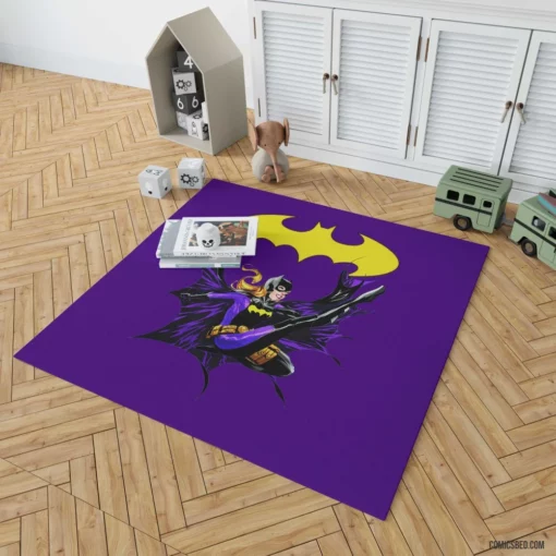 Batgirl Gotham Silent Guardian Comic Rug 1