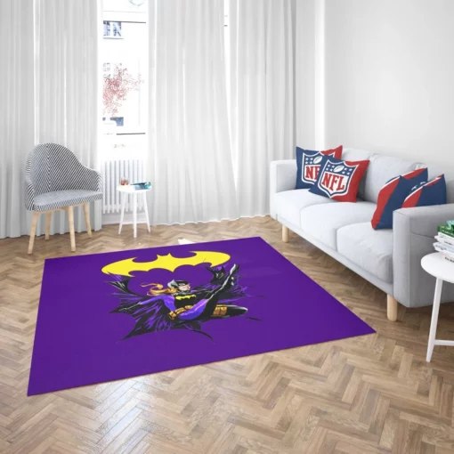 Batgirl Gotham Silent Guardian Comic Rug 2