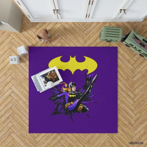 Batgirl Gotham Silent Guardian Comic Rug