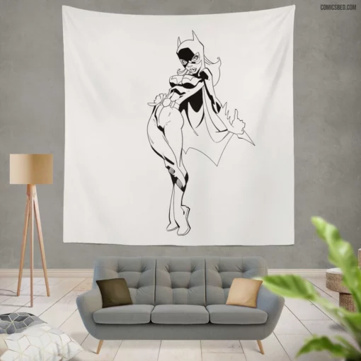 Batgirl Gotham Vigilante Heroine Comic Wall Tapestry