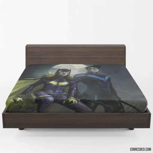 Batgirl Nightwing DC Duo Comic Fitted Sheet