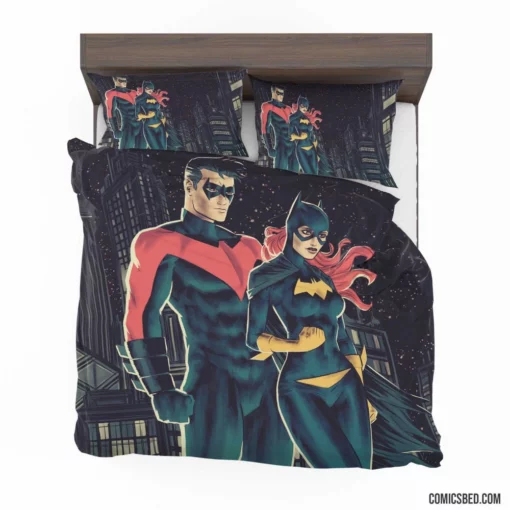 Batgirl & Nightwing Dynamic Duo Comic Bedding Set 1