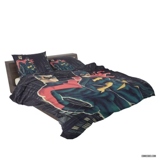 Batgirl & Nightwing Dynamic Duo Comic Bedding Set 2