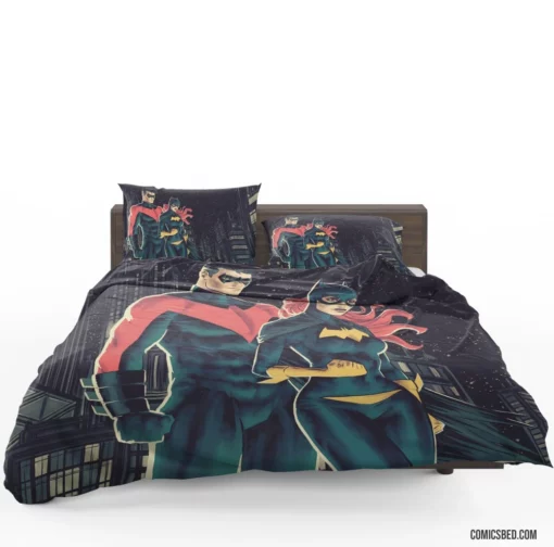 Batgirl & Nightwing Dynamic Duo Comic Bedding Set