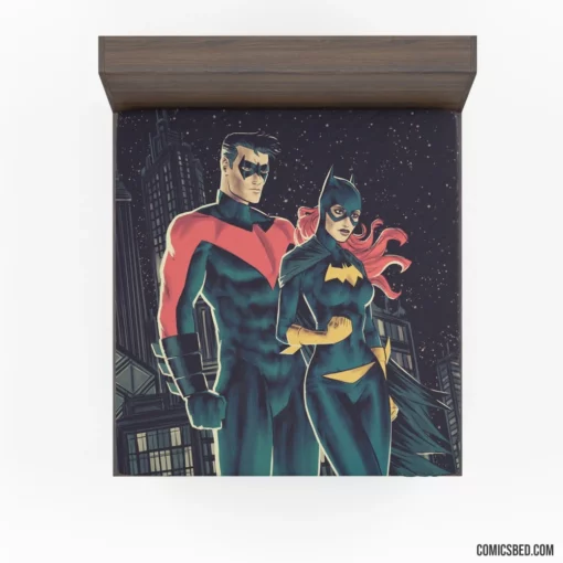 Batgirl & Nightwing Dynamic Duo Comic Fitted Sheet 1