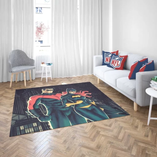 Batgirl & Nightwing Dynamic Duo Comic Rug 2