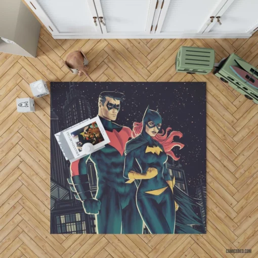 Batgirl & Nightwing Dynamic Duo Comic Rug