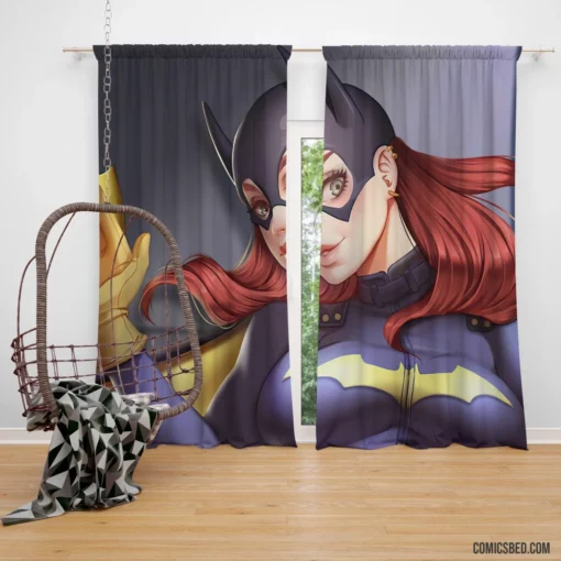 Batgirl Red Hair DC Vigilante Comic Curtain