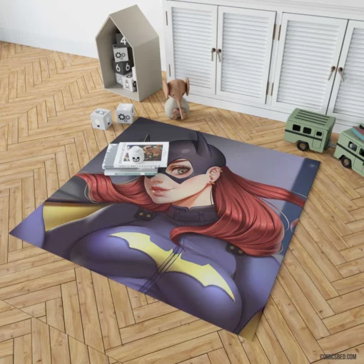 Batgirl Red Hair DC Vigilante Comic Rug 1