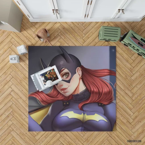 Batgirl Red Hair DC Vigilante Comic Rug