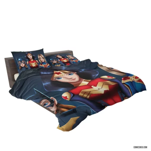 Batgirl Wonder Woman Supergirl DC Trio Comic Bedding Set 2