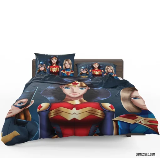 Batgirl Wonder Woman Supergirl DC Trio Comic Bedding Set