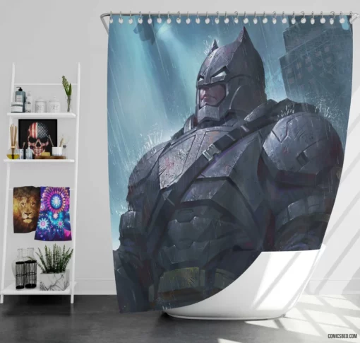 Batman A Hero Journey Comic Shower Curtain