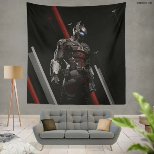 Batman Arkham Knight Dark Vigilante Comic Wall Tapestry