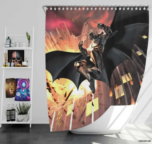 Batman Bane DC Dark Knight Rival Comic Shower Curtain