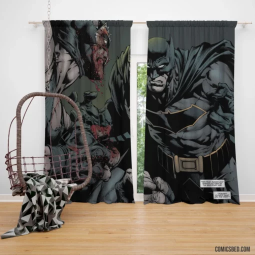 Batman Bane Gotham Showdown Comic Curtain