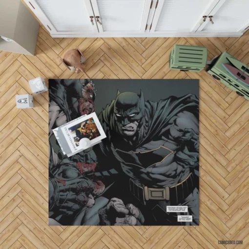 Batman Bane Gotham Showdown Comic Rug