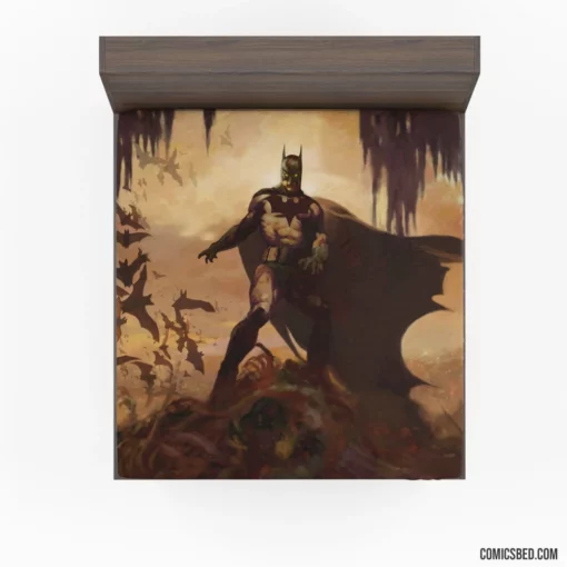 Batman Bat DC Night Watcher Comic Fitted Sheet 1