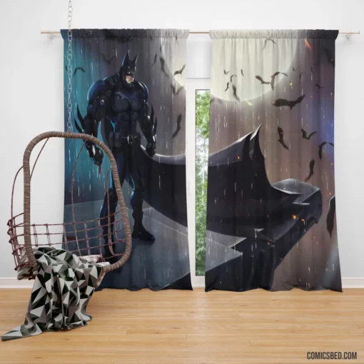 Batman Bat Moon DC Dark Knight Comic Curtain