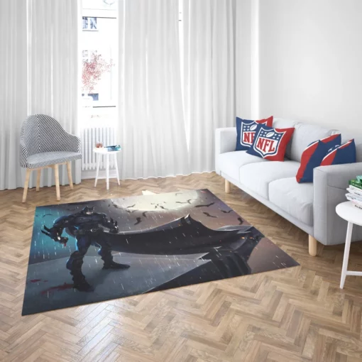 Batman Bat Moon DC Dark Knight Comic Rug 2