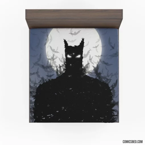 Batman Bat Moon DC Night Watcher Comic Fitted Sheet 1