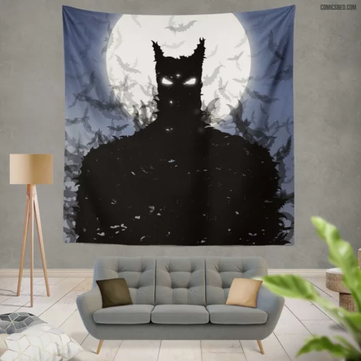 Batman Bat Moon DC Night Watcher Comic Wall Tapestry