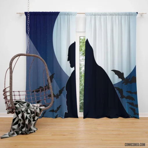 Batman Bat-Signal DC Dark Signal Comic Curtain