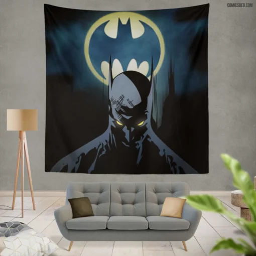 Batman & Bat-Signal Hero Call Comic Wall Tapestry