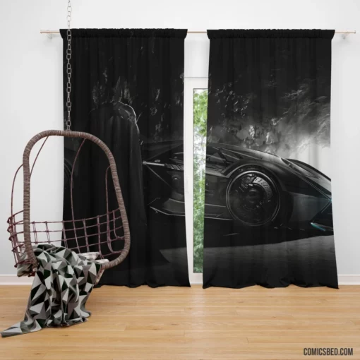 Batman Batmobile DC Crusader Comic Curtain