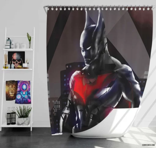 Batman Beyond DC Future Hero Comic Shower Curtain