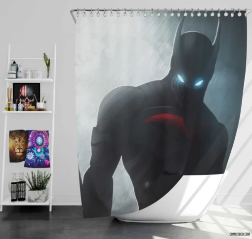 Batman Beyond DC Futuristic Crusader Comic Shower Curtain