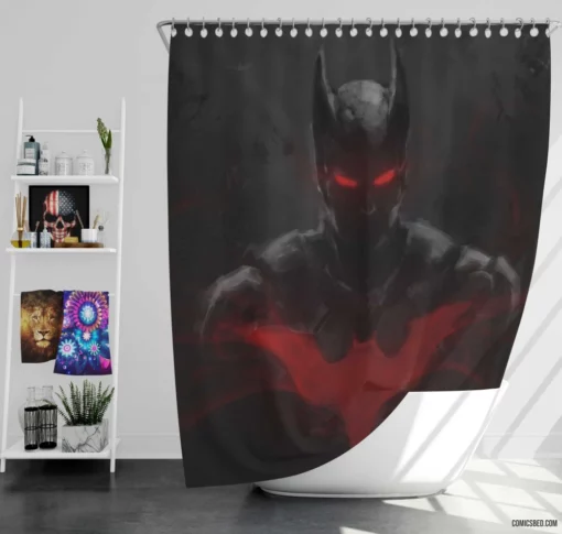 Batman Beyond DC Futuristic Knight Comic Shower Curtain