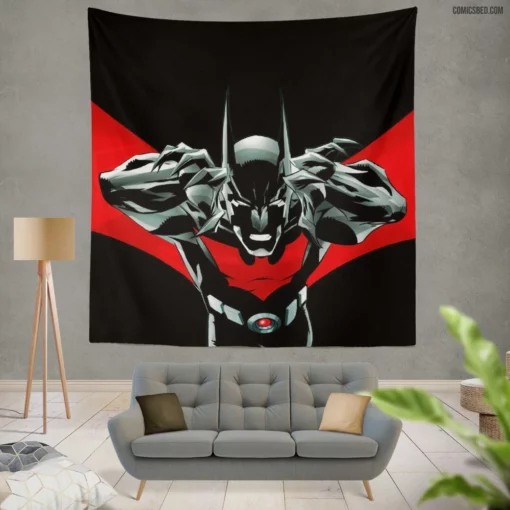 Batman Beyond Dark Future Awaits Comic Wall Tapestry