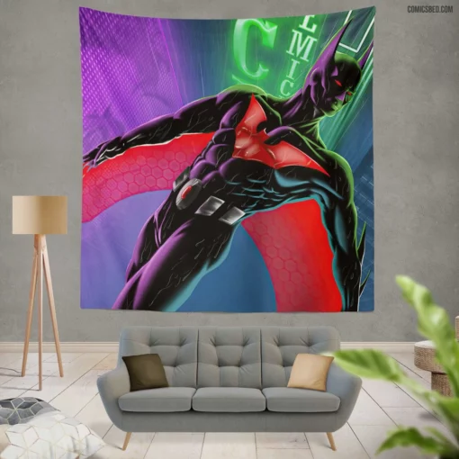 Batman Beyond Dark Knight Heir Comic Wall Tapestry