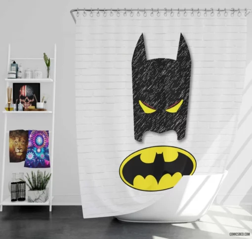 Batman Beyond Future Chronicles Comic Shower Curtain