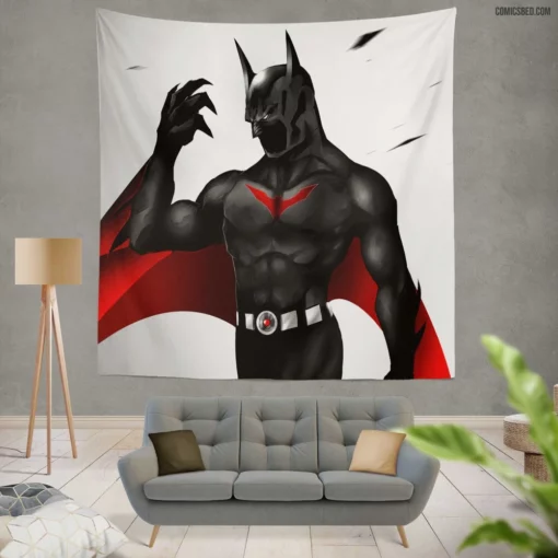 Batman Beyond Future Knight Comic Wall Tapestry