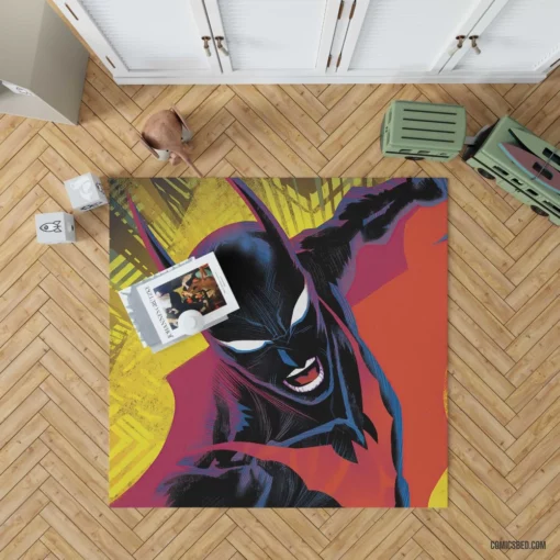 Batman Beyond Futuristic Knight Comic Rug