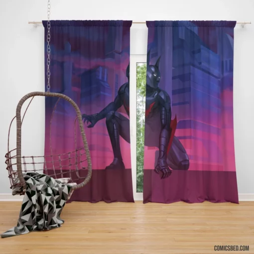 Batman Beyond Futuristic Savior Comic Curtain