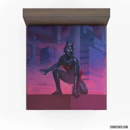 Batman Beyond Futuristic Savior Comic Fitted Sheet 1